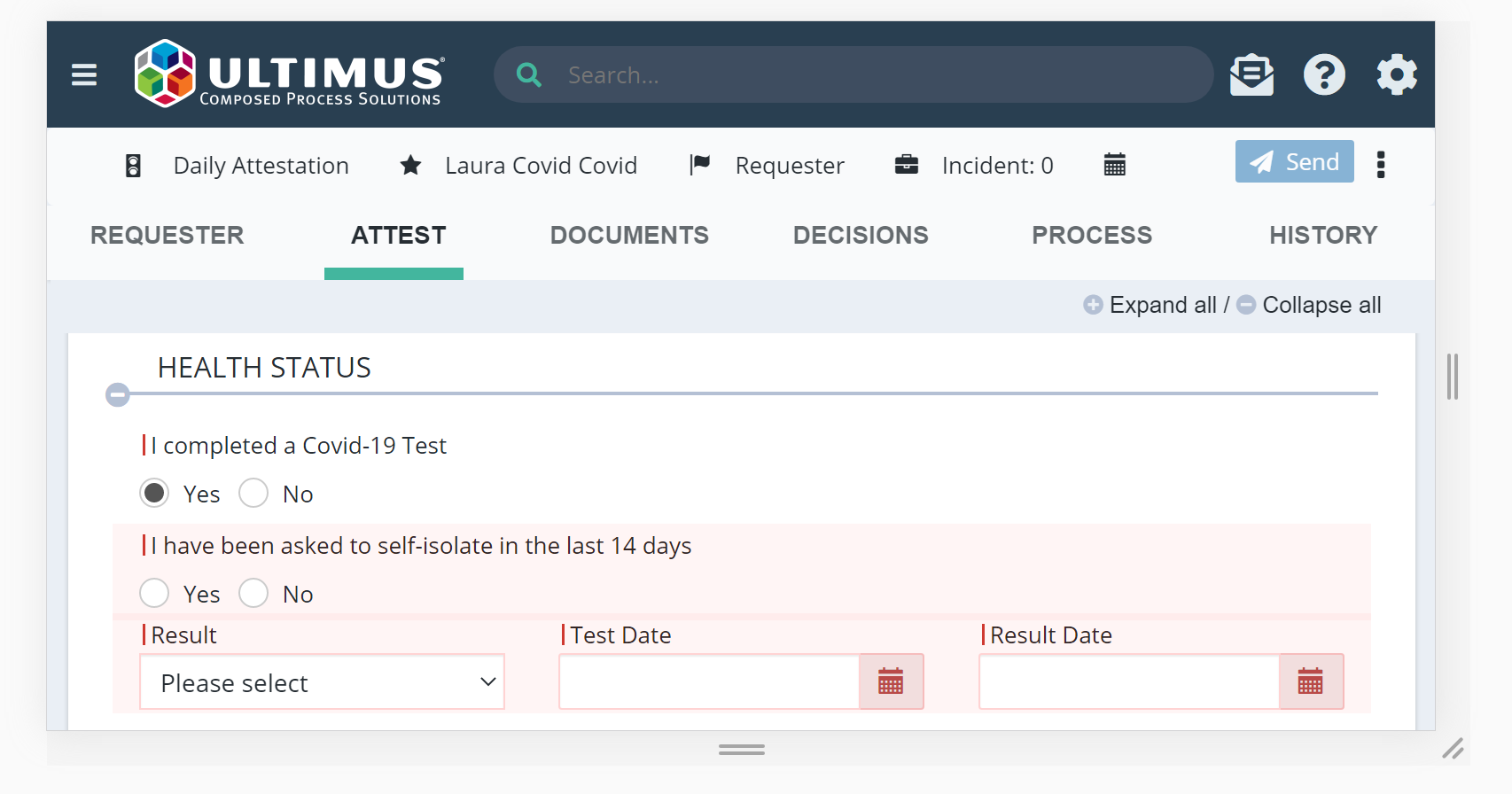 Daily Health Attestation COVID19 Solution Starter Application